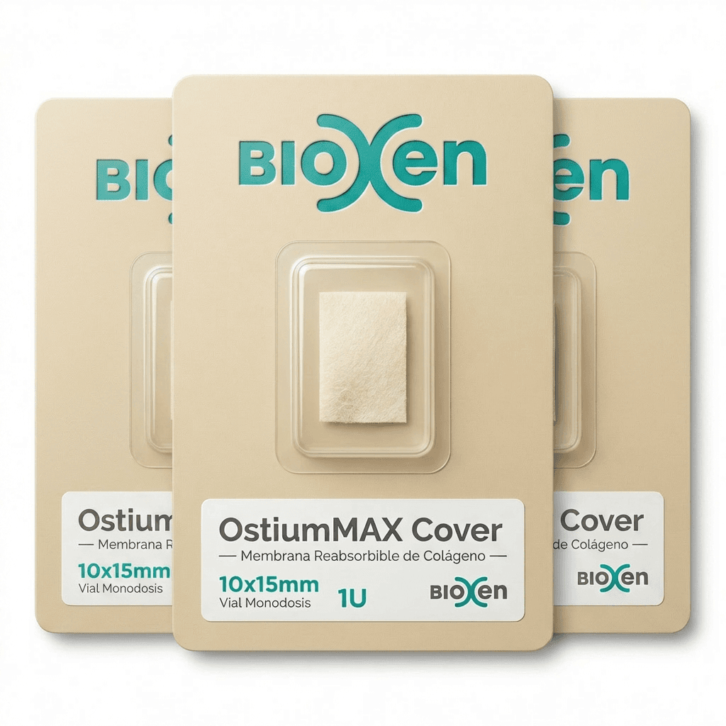 Pacote × 3 · Tampa OstiumMAX 10×15 mm